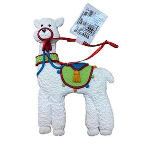 Kurt Adler Llama Cookie Ornament 4.5 inch White